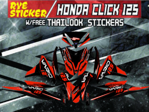 HONDA CLICK: 125,150 V2 STICKER DECALS