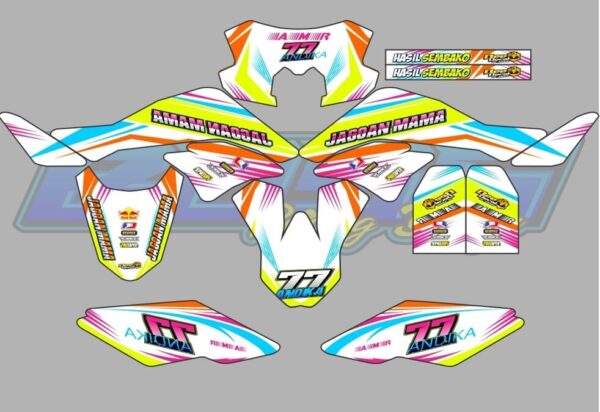 KAWASAKI: D-TRACKER 150CC DECAL STICKER