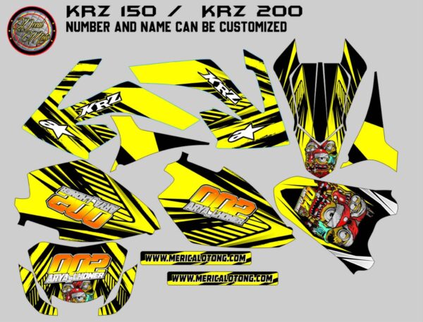 RUSI: KRZ 150, KRZ 200 DECAL STICKER