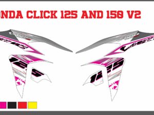 HONDA: CLICK 125 AND 150 V2  DECAL STICKER