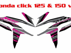 HONDA: CLICK 125 AND 150 V2  DECAL STICKER