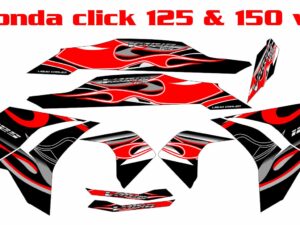 HONDA: CLICK 125 AND 150  V3  DECAL STICKER