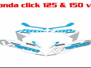 HONDA: CLICK 125 AND 150 V3  DECAL STICKER: VARIO