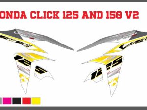 HONDA: CLICK 125 AND 150 V2  DECAL STICKER