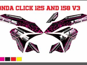 HONDA: CLICK 125 AND 150 V3 DECAL STICKER