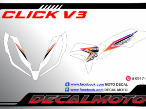 HONDA: CLICK V3 : DECAL STICKER
