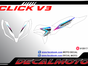 HONDA: CLICK V3 : DECAL STICKER