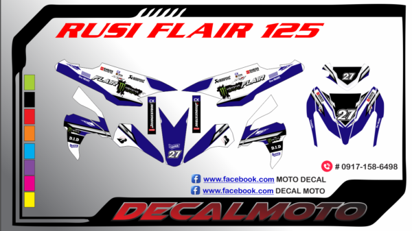 RUSI: FLAIR 125 : DECAL STICKER