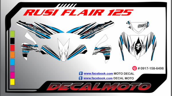 RUSI: FLAIR 125: DECAL STICKER