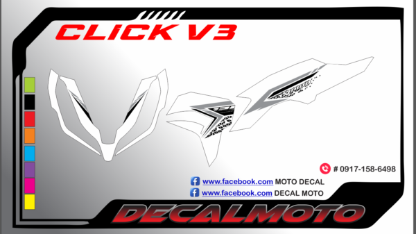 HONDA: CLICK V3 : DECAL STICKER - Image 2