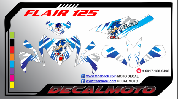 RUSI: FLAIR 125 : DECAL STICKER