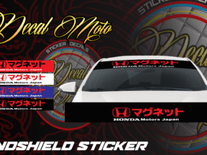 WINDSHIELD:  Decal Sticker Design for Honda Windshield