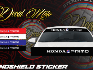 WINDSHIELD:   Decal Sticker Design for Honda Windshield