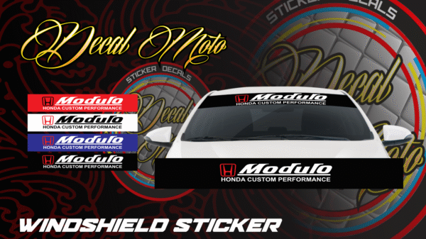 WINDSHIELD:   Decal Sticker Design for Honda Windshield